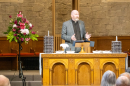 Rev Fergus Cook welcomes the Congregation