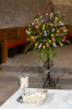 Flowers in the Sanctuary and Communion elements