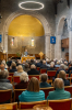 A busy Sanctuary for the morning Communion service