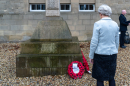 Pat Horn lays a wreath on behalf of The Monte Cassino Society