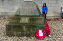 Wreath laid on behalf of Girlguiding Scotland