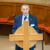 Adrian Johnston reads the Bible lesson