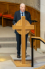 Our Session Clerk reads the intimations and welcomes everyone to the service
