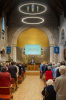 A busy Sanctuary for this morning's service