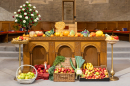 The Communion Table display for Harvest Thanksgiving